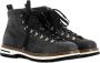 Monpiz Verouderde Carbon Suede Schoenen Gray Heren - Thumbnail 2