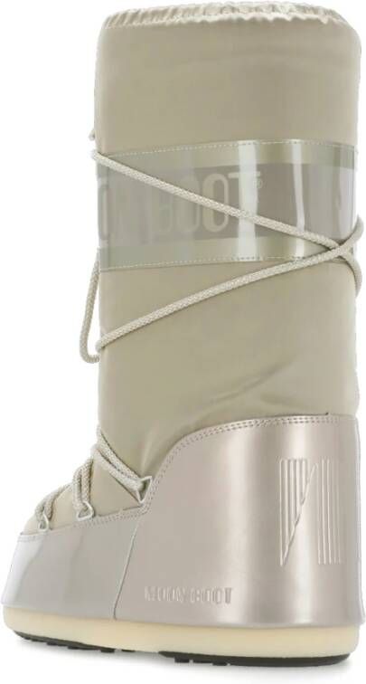 moon boot Beige Waterdichte Stoffen Laarzen voor Vrouwen Beige Dames