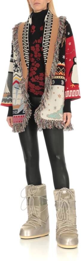 moon boot Beige Waterdichte Stoffen Laarzen voor Vrouwen Beige Dames