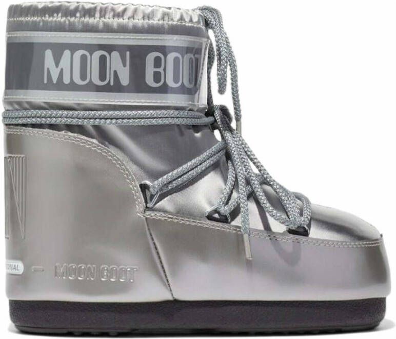 moon boot Clic Low Glance Silver Grijs Unisex