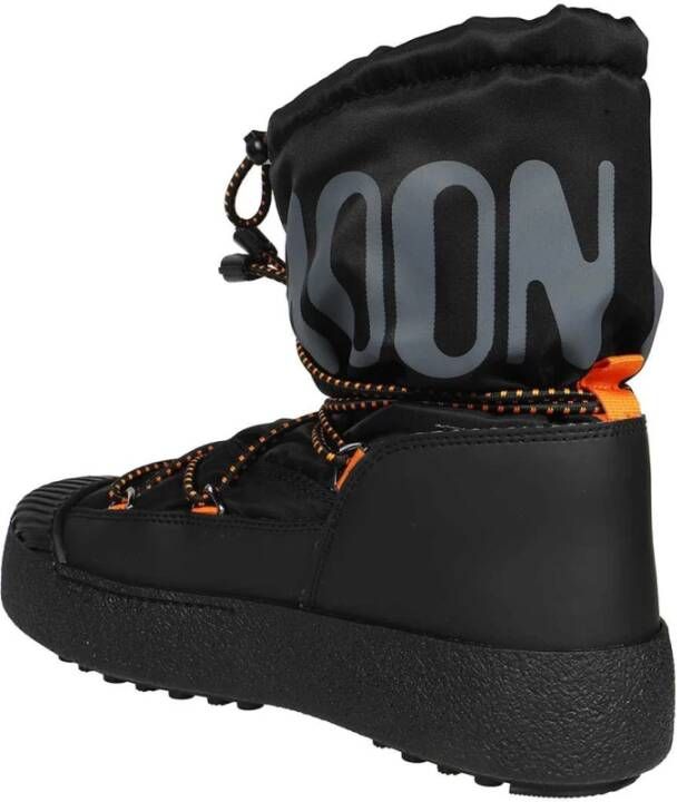Moon Boot Enkellaarsjes met veters en PVC-inzetstukken