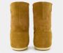 Moon boot Westerse Stijl Suède Geborduurde Laarzen Brown Dames - Thumbnail 3
