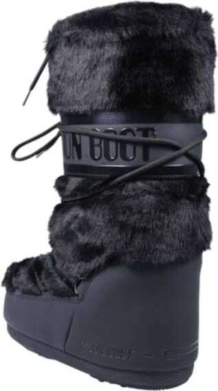 moon boot Icon Faux Fur Laars Black Dames
