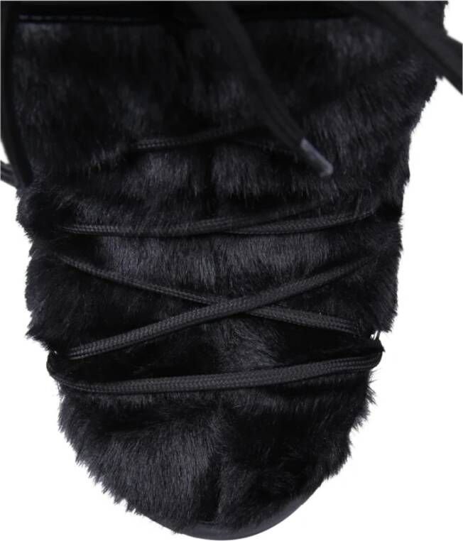 moon boot Icon Faux Fur Laars Black Dames