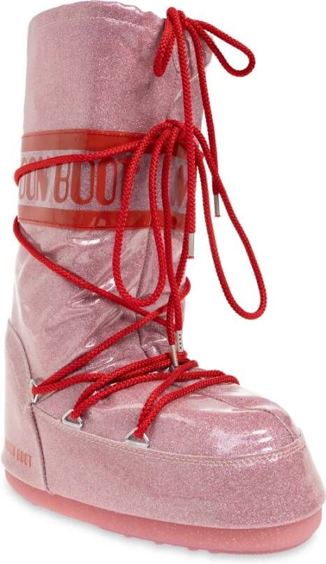moon boot Icon Glitter sneeuwlaarzen Pink Dames