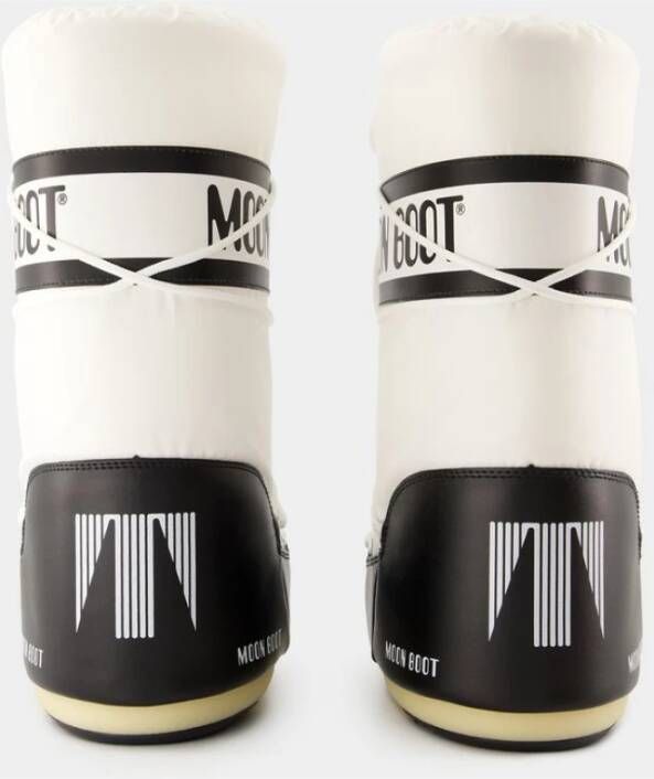 moon boot Icon Laarzen Synthetisch Zwart Wit Black Dames