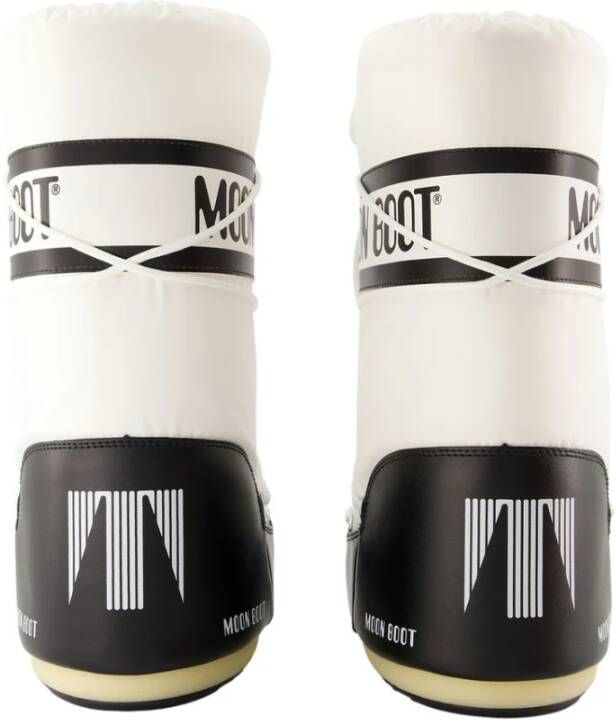 Moon Boot Icon Laarzen Zwart Wit Synthetische Stijl