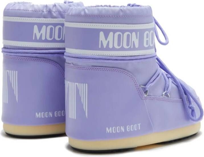 Moon Boot Icon Low Paarse Nylon Boots