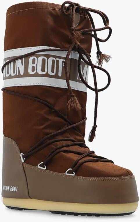 moon boot Icon Nylon sneeuwlaarzen Bruin Dames