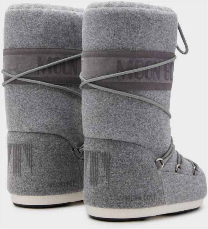 moon boot Iconische Vilt Winterlaarzen Gray Dames