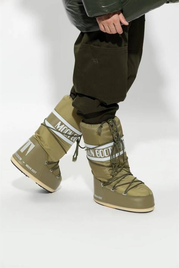 moon boot Ikon nylon sneeuwlaarzen Green Heren
