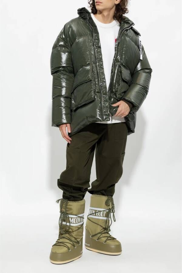 moon boot Ikon nylon sneeuwlaarzen Green Heren