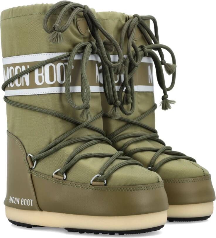 moon boot Icon High Nylon Boots Green Dames