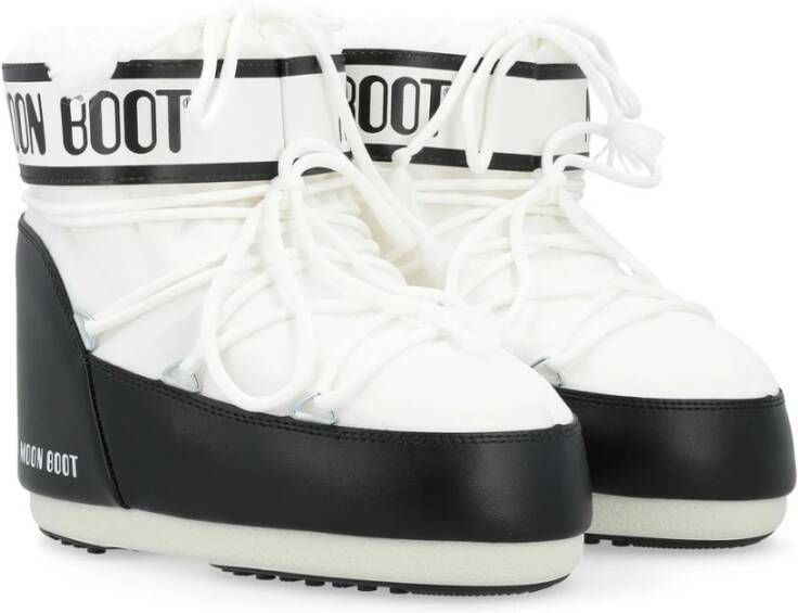 moon boot Lage Nylon Witte Icoonlaarzen White Dames