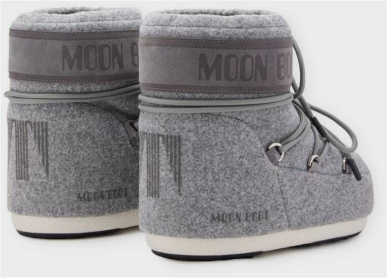 moon boot Lage Vilt Iconische Winterlaarzen Gray Dames