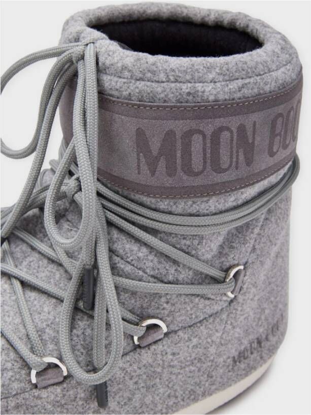 moon boot Lage Vilt Iconische Winterlaarzen Gray Dames