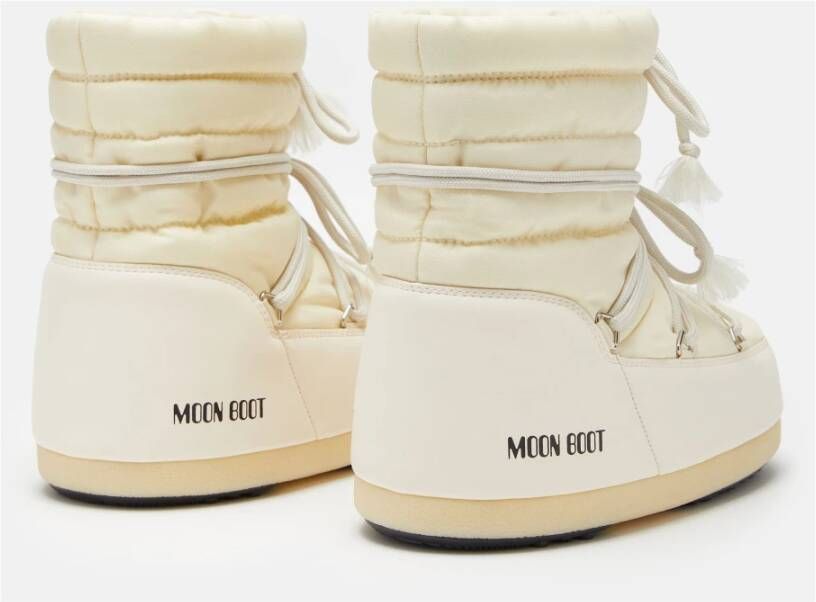 moon boot Lichte Crèmekleurige Nylon Winterlaarzen Beige Dames