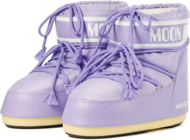 moon boot Lila Suède Enkellaarsjes Purple Dames