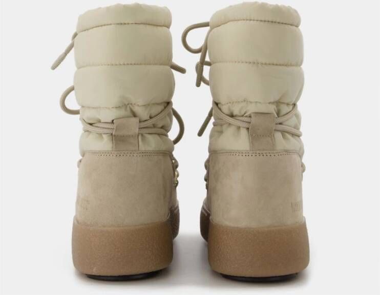 moon boot ltrack suede nylon in beige Dames