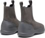 Moon boot Grijze Suède Platte Schoenen met Oversized Rubberen Zool Gray - Thumbnail 6