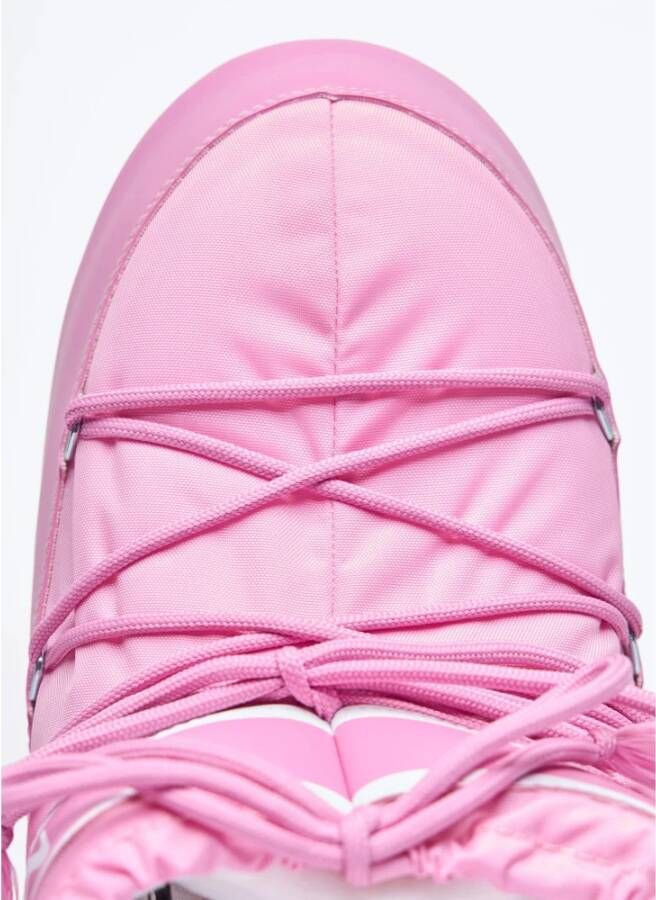 Moon Boot Nylon Logo Print Veterschoenen