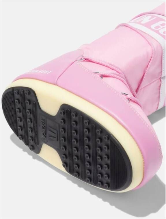Moon Boot Roze Icon Nylon Sneeuwlaarzen
