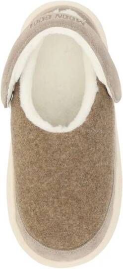 Moon Boot Shearling Slingback Sandalen