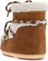 Moon boot Schapenvacht Sneeuwlaarzen met Kruisende Veters Brown Dames - Thumbnail 3