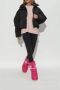 Moon boot Nylon Gevoerde Laarzen Front Lace Rubberen Zool Pink - Thumbnail 6