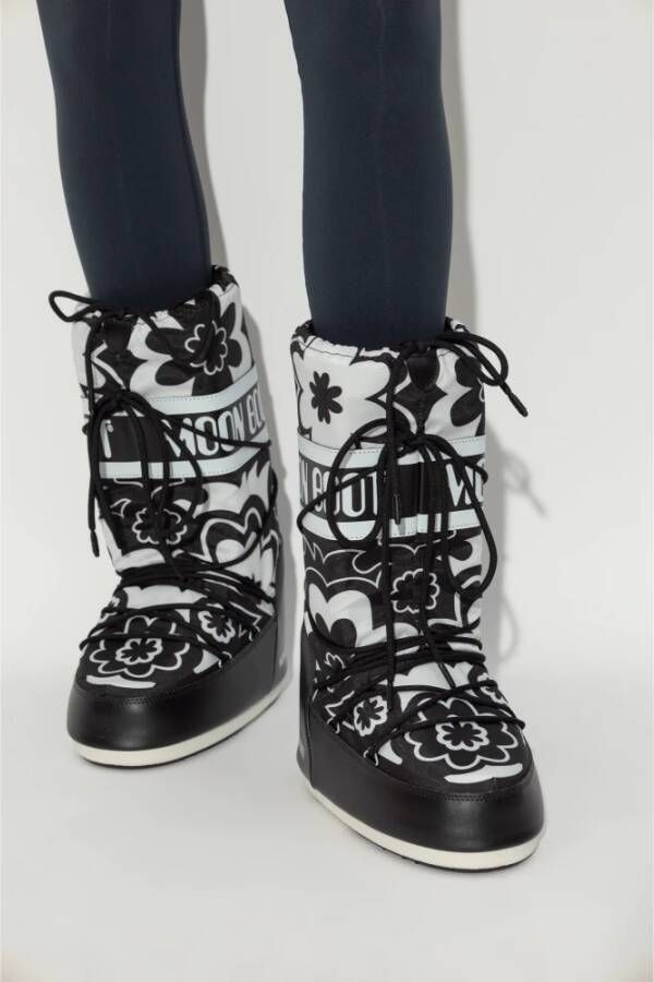 moon boot Sneeuwlaarzen Icon Flower Black Dames