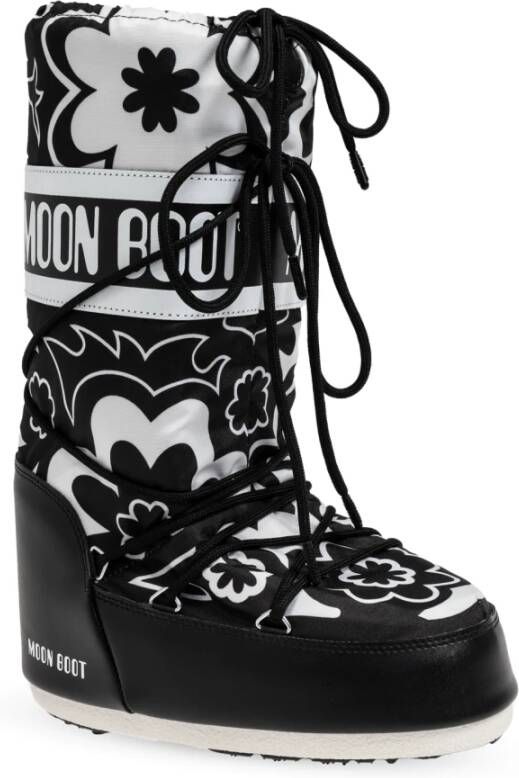 moon boot Sneeuwlaarzen Icon Flower Black Dames
