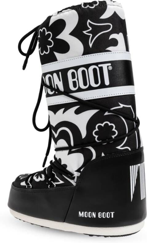 moon boot Sneeuwlaarzen Icon Flower Black Dames