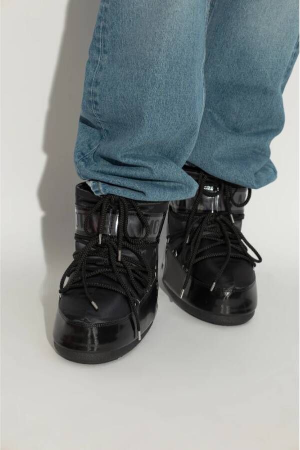 moon boot Sneeuwlaarzen icoon laag blik Black Dames