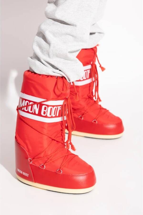 moon boot Snow Boots Icon Nylon Red Dames
