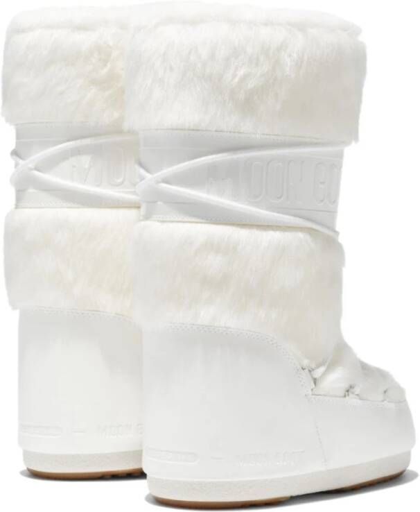 Moon Boot Snowboots met PVC-basis en imitatiebont