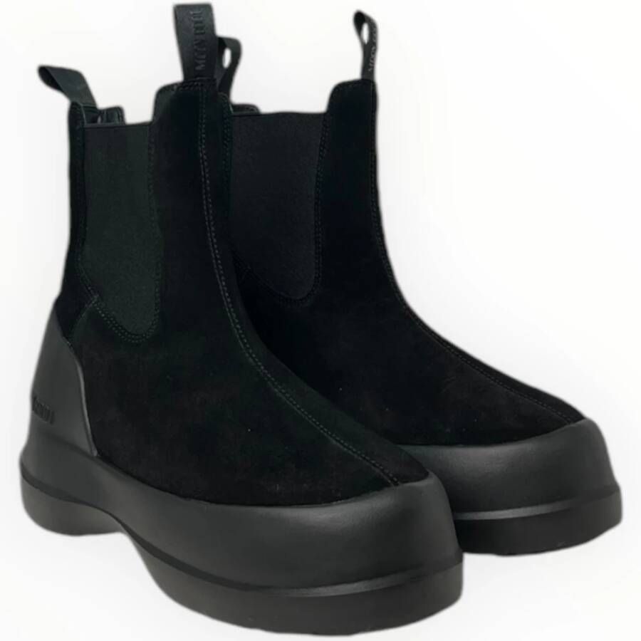 moon boot Suede Chelsea Enkellaarzen Black Dames