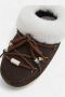 Moon boot Suède Mule met Faux-Fur Voering Brown Dames - Thumbnail 3