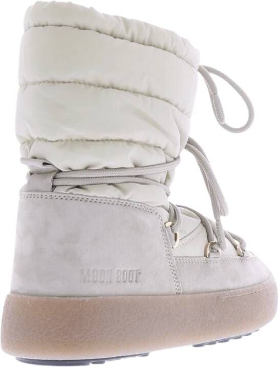 moon boot Suede Nylon Winterlaarzen Beige Dames