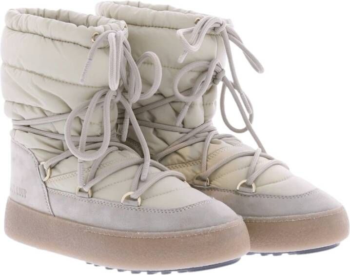 moon boot Suede Nylon Winterlaarzen Beige Dames