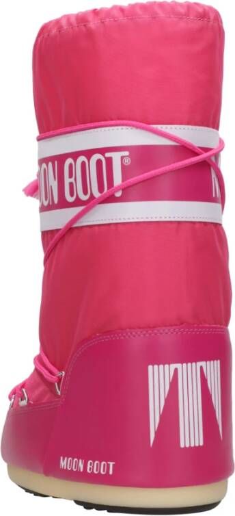 moon boot Waterdichte Nylon Winterlaarzen Pink Dames