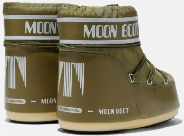 Moon boot Iconische Groene Nylon Lage Laars Green Dames - Foto 9