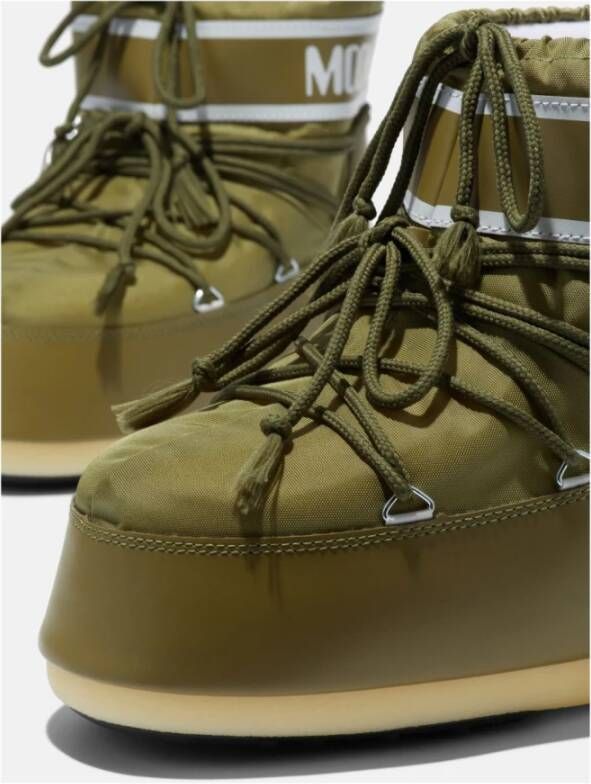 Moon boot Iconische Groene Nylon Lage Laars Green Dames - Foto 12