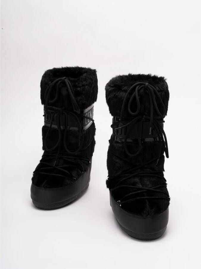 moon boot Faux Fur Laarzen Zwart Dames