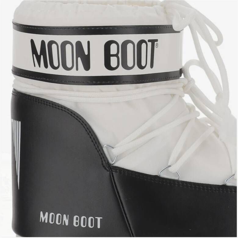 Moon Boot Winter Veterschoenen Wit Zwart