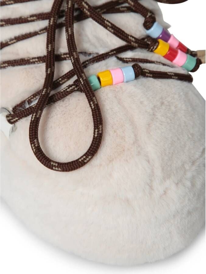 Moon Boot Witte Enkellaarsjes Elegante Stijl