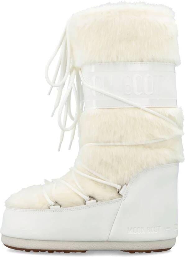moon boot Witte Faux Fur Hoge Laarzen White Dames