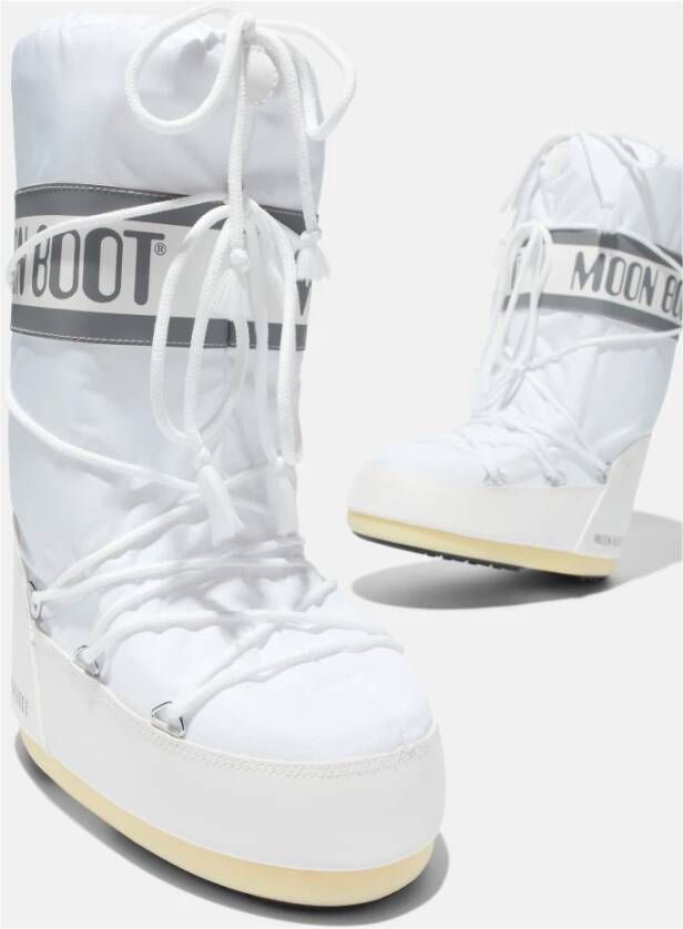Moon Boot Witte Icon Nylon Winterlaarzen
