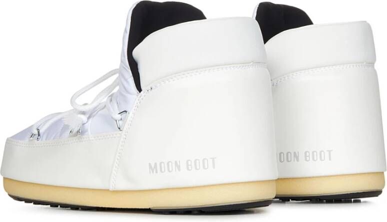 moon boot Witte Nylon Enkellaarsjes Geïsoleerd White Heren