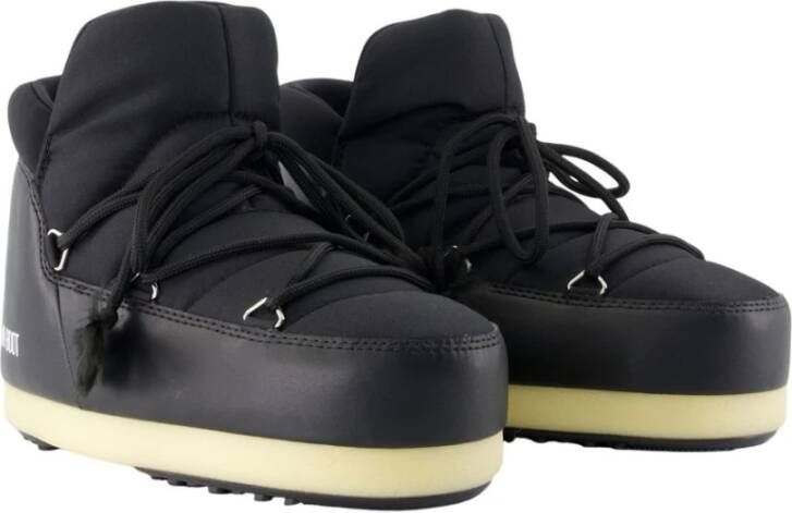 Moon Boot Zwarte Enkellaarzen Synthetisch Materiaal
