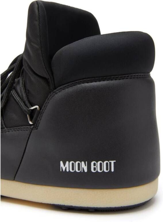Moon Boot Zwarte Icon Logo Print Winterlaarzen